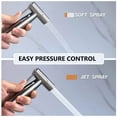 thumbnail image 5 of PHANCIR 2 Pack Handheld Bidet Sprayer for Toilet, Brushed Nickel Bidet Attachment for Feminine Wash, 5 of 8