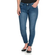 Kate & Mallory Stretch Denim Seven-Pocket Tapered Side Zip Ankle-Length ...