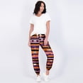 thumbnail image 4 of Halloween Pajamas Women Pumpkin Print Comfy Stretch Drawstring Pajamas Wide Leg Pants Sleepwear Pjs Women, 4 of 6