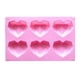 thumbnail image 1 of Molde de silicona de calidad profesional con forma de corazón, apto para horno, microondas y congelador, superficie antiadherente para cumpleaños, San Valentín, bodas y reuniones (rosa), 1 of 7
