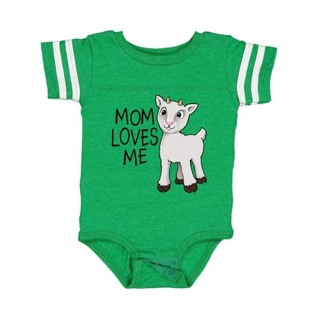 

Inktastic Mom Loves Me- Cute Goat Gift Baby Boy or Baby Girl Bodysuit