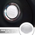 thumbnail image 3 of Unique Bargains Silver Tone Vehicle Car Engine Start Stop Push Button Cover Cap for Audi A4L A6L Q5 A5 A7, 3 of 6