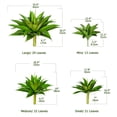 thumbnail image 2 of Plantas artificiales de agave Ttranewsoo, grandes, resistentes a los rayos UV, paquete de 2, 2 of 9
