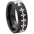 thumbnail image 6 of Iron Cross Tungsten Carbide Ring, 6 of 9