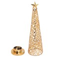 thumbnail image 3 of Scented Candle Holder, Delicate Metal Christmas Tree Candle Stand Ornament  For Study For Family Member, 3 of 8