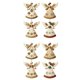 thumbnail image 1 of Adornos navideños de madera con forma de ángel. Adornos rústicos de estilo granja con forma de ángel. Adornos para colgar en el árbol de Navidad para decorar el hogar en Navidad., 1 of 7
