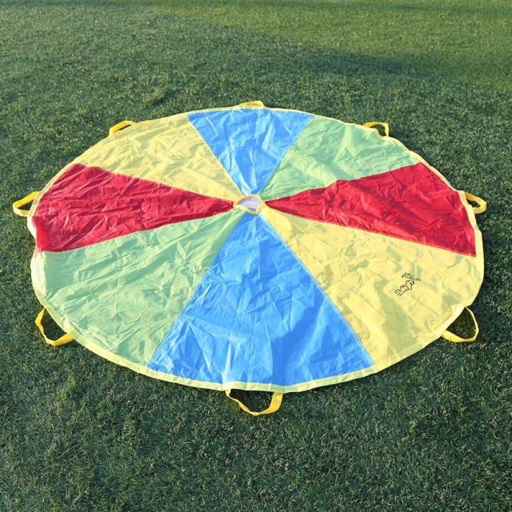 3.6M/11Feet Kids Play Rainbow Parachute Children OutdoorTeam Exercise Sport Toys 