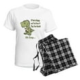 thumbnail image 4 of CafePress - Happy Trex Women's Light Pajamas - Women's Short Sleeve Print T-Shirt and Pants Light Cotton Pajama Set, 4 of 7