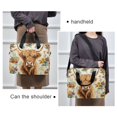 thumbnail image 6 of FORMRS 16" Laptop Bag Carrying Sleeve Case with Handle Travel Shoulder Briefcase, Floral Cow, 6 of 8