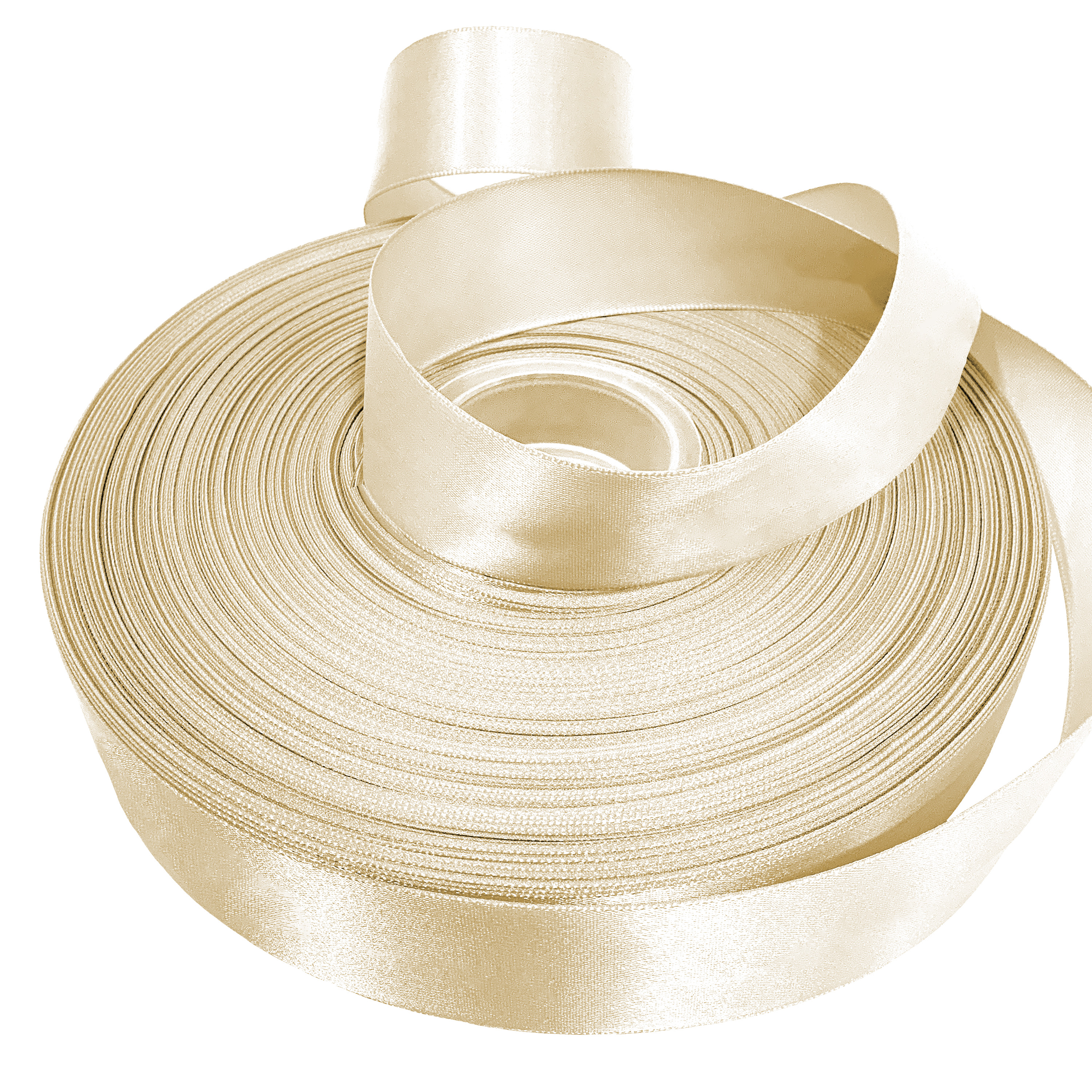 Natalie ribbon set ivory アイボリー Ivory Double Faced Satin Ribbon for Wedding and Crafts, 1.5