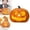 N, variant on Resin Pumpkin LED Light - 14 Inch Open-Mouth Style AF - Glowing Jack-O'-Lantern Decor for Halloween or Thanksgiving Display
