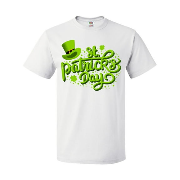 Inktastic St. Patrick's Day Hand Lettering with Green Top Hat T-Shirt