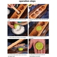 thumbnail image 4 of Molde de madera para galletas, molde para hornear con forma de dinosaurio, molde para fondant para tartas, sello, grabador, decoración para tartas, molde para tartas de luna tallado para Navidad,, 4 of 6