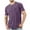 Purple, variant on breaise Men's Short Sleeve Solid Crew Neck T-Shirt Casual Athletic T-Shirts Regular Fit Gym Running Activewear Workout Casual Tshirt