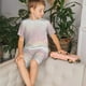 thumbnail image 4 of Balery Glitter Light Pearl Conjunto de Pijama Infantil de Manga Corta con Estampado – Ropa de Dormir de Algodón Suave-Small, 4 of 6