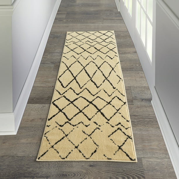 Eclectic Essentials Tribal Cream/Black Area Rug