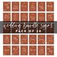 thumbnail image 5 of Koyal Wholesale Terracotta Line Design Wedding Signs Bundle Set for Ceremony, Reception Decor Signage, 8.5 x 11", 30-Pack, 5 of 5