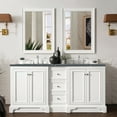 thumbnail image 2 of James Martin Vanities 825-V72-BW-3PBL De Soto 72" Double Basin Poplar Wood Vanity Set -, 2 of 2