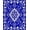 Blue, Pattern 2, variant on ODIKA 4'x6' Machine Washable Non-Slip Area Rug, Celestial Starburst Medallion with Abstract Filigree Edges High Traffic Rug, Blue, 546322