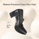 thumbnail image 5 of Zapatos DREAM PAIRS Tacones Bajos y Anchos de Gamuza Negra, 5 of 8
