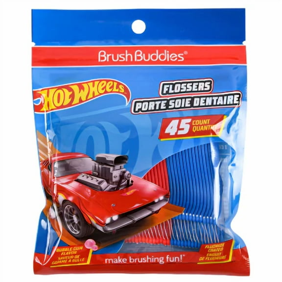 Brush Buddies Hot Wheels Flossers 45 count