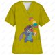 thumbnail image 3 of Uniforme de enfermera con cuello en V y manga corta para dentista informal para mujer Uniforme superior Uniforme clínico de Disney Star Baby Stitch Uniforme de enfermera, 3 of 5