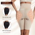 thumbnail image 3 of Pantalones moldeadores de cintura alta para mujer, pantalones moldeadores de glúteos falsos con almohadillas de esponja y realce de cadera, ropa interior ajustada tipo bóxer que levanta la cintura, 3 of 5