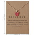 thumbnail image 4 of PVCS Doux Papillon Collier Acrylique Couleur Collier Chaîne Clavicule, 4 of 4