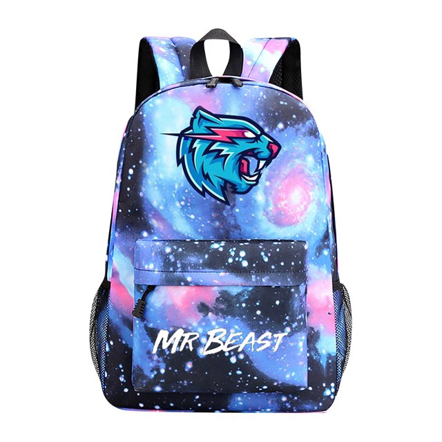 Mr Beast Lightning Cat Backpack, Backpacks for School, Mr Beast Lightning Cat School Bag, Printed Backpack for Students Cartoon School Bag, Beautiful School Bag Large Capacity Backpacks