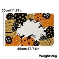 thumbnail image 2 of 4PCS Halloween Placemats  Ghost Skeleton Spooky Pumpkins Halloween Table Place Mats Set  Seasonal Kitchen Dinning Halloween Table Decor for Dining Table  Pumpkins Halloween Decorations In, 2 of 6