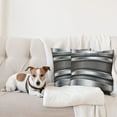 thumbnail image 4 of Ambesonne Grey Throw Pillow Cover 2 Pack, Realistic Vivid Plates, 24", Grey Taupe, 4 of 7
