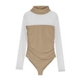 thumbnail image 3 of Turtleneck Tops for Women Y2K Crop Top Trendy Long Sleeve Mesh Bodycon Going Out Tops, 3 of 8