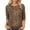 C-Gold289, variant on DHFJKG 3/4 Sleeve T Shirts For Women Leopard Crew Neck Loose Fit Spring Summer Top Going Out Clothes Soft Tops