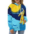 thumbnail image 4 of Astronaut Exploring Planets 3d Sweatshirts Hoodie Fashion Casual Personality Men's Women Street Hoodie Pullovers Long Sleeve Comfortable Top, 4 of 6