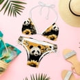 thumbnail image 6 of Panda Sunflower Detachable Sponge Adjustable Strap Bikini Set Two-Pack Swimsuit for Women, 6 of 6