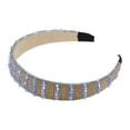 thumbnail image 4 of Unique Bargains 1 Pc Headband Beads Wide-brimmed Hair Accessories for Women Light Blue, 4 of 5