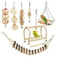 thumbnail image 1 of 8PCS Bird Cage Accessories Bell Chewing Toy Pet For Small Parakeets Cockatiels Conures Finches Budgie Macaws Birdcage Stands, 1 of 3