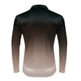 thumbnail image 4 of CLOISE Cute Tops for Men Trendy Big and Tall Collared Shirt Gradient Long Sleeve Pullover Outfits Clothes Rose Gold 2XL, 4 of 8