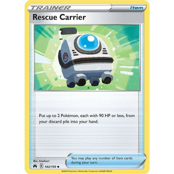 Pokemon Crown Zenith Uncommon Rescue Carrier #142
