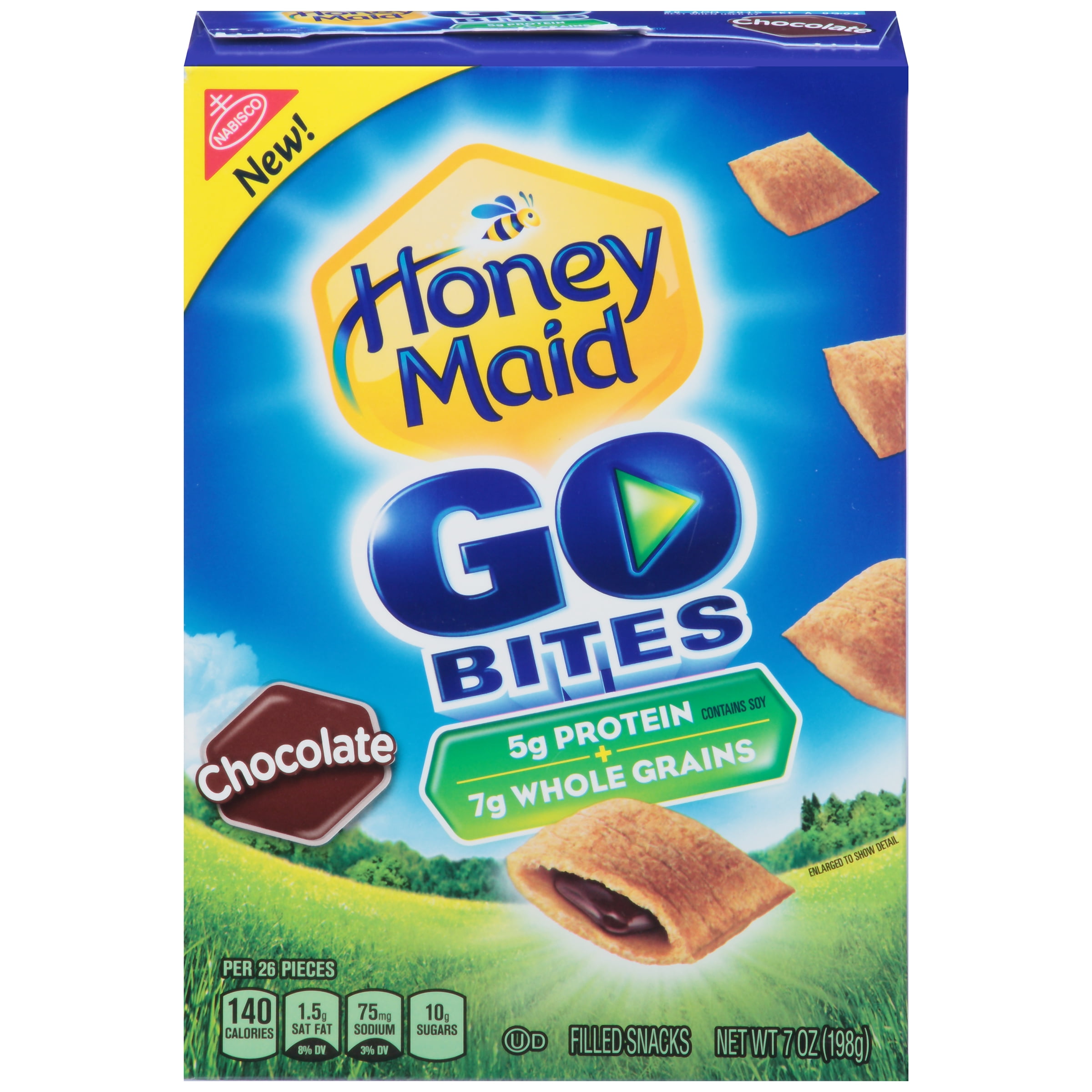 Nabisco Honey Maid Go Bites Filled Snacks, 7 Oz.