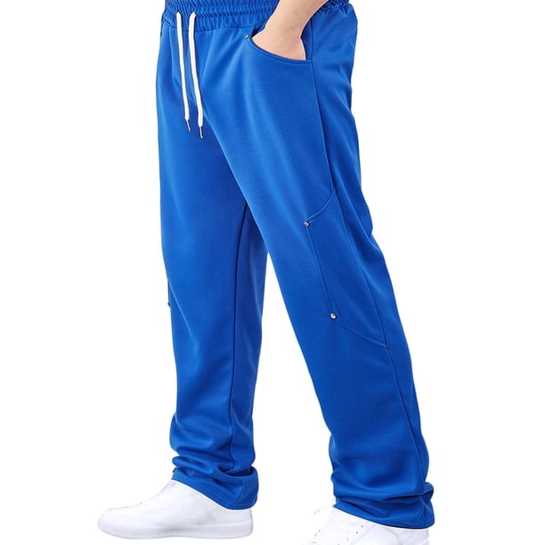 Los Pantalones Casuales de los Hombres de Color Sólido Suelto Ajuste Tobillo Longitud Versátil Deportes Corredores para el Uso Diario, los Pantalones de Trabajo de los Hombres