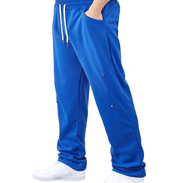 Los Pantalones Casuales de los Hombres de Color Sólido Suelto Ajuste Tobillo Longitud Versátil Deportes Corredores para el Uso Diario, los Pantalones de Trabajo de los Hombres