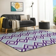 Anyway.go Area Rug Non Slip Absorbent Comfort Soft Floor Carpet Yoga Mat for Indoor Outdoor Entryway Living Room Bedroom Home Decor 60 x 39inch,Boho Style Background