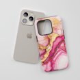 thumbnail image 3 of Pink Gold Marble For All iPhone Series Protective Phone Case Abstract, 3 of 7