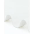 thumbnail image 6 of DARING DIVA Women's Peplum Hem Button Down Collarless Jean Jacket S White, 6 of 6
