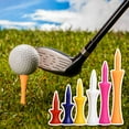 thumbnail image 5 of Plastic Golf Tees with Colorful Design, Height Control Feature for Golfers, 5 of 7