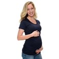 thumbnail image 2 of Short Sleeve Ruched Side Maternity T-Shirt, 2 of 4