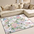 thumbnail image 2 of Coolnut Butterfly Flowers Non-Slip Runner Rug Washable Soft Absorbent Living Room Rugs for Bedroom 80x58 Inches Home Decor, 2 of 7