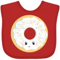 thumbnail image 3 of Inktastic White Donut Boys or Girls Baby Bib, 3 of 4