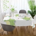 thumbnail image 6 of GZHJMY Cute Frog Tablecloth, Rectangle Waterproof Washable Polyester Table Cover for Picnic Dinner Holiday Party Decor, 54 x 72 Inch, 6 of 7